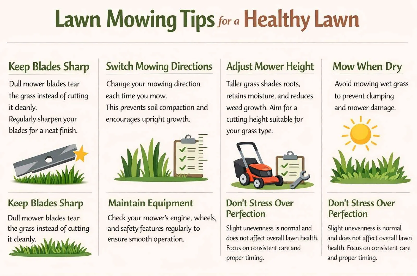 lawn mowing tips
