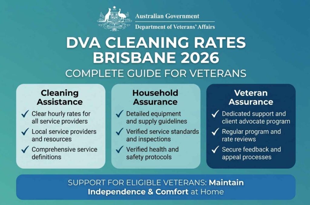 DVA Cleaning Rates in Brisbane 2026: Complete Guide for Veterans 2 DVA Cleaning Rates in Brisbane