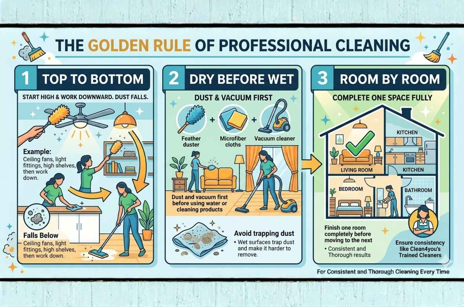Golden Rule of Professional Cleaning