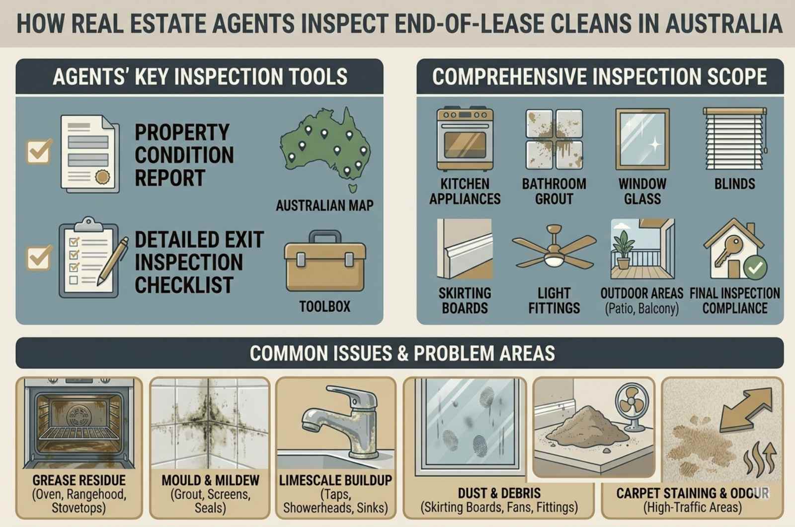 How Do Real Estate Agents Inspect End-of-Lease Cleans