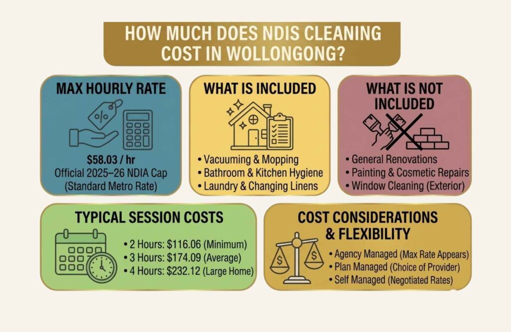 How Much Does NDIS Cleaning Cost in Wollongong