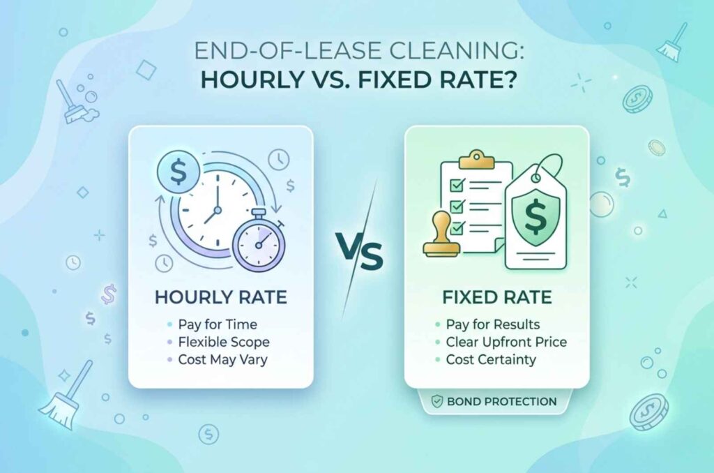Should I Pay Hourly or Fixed Rate for End of Lease Cleaning