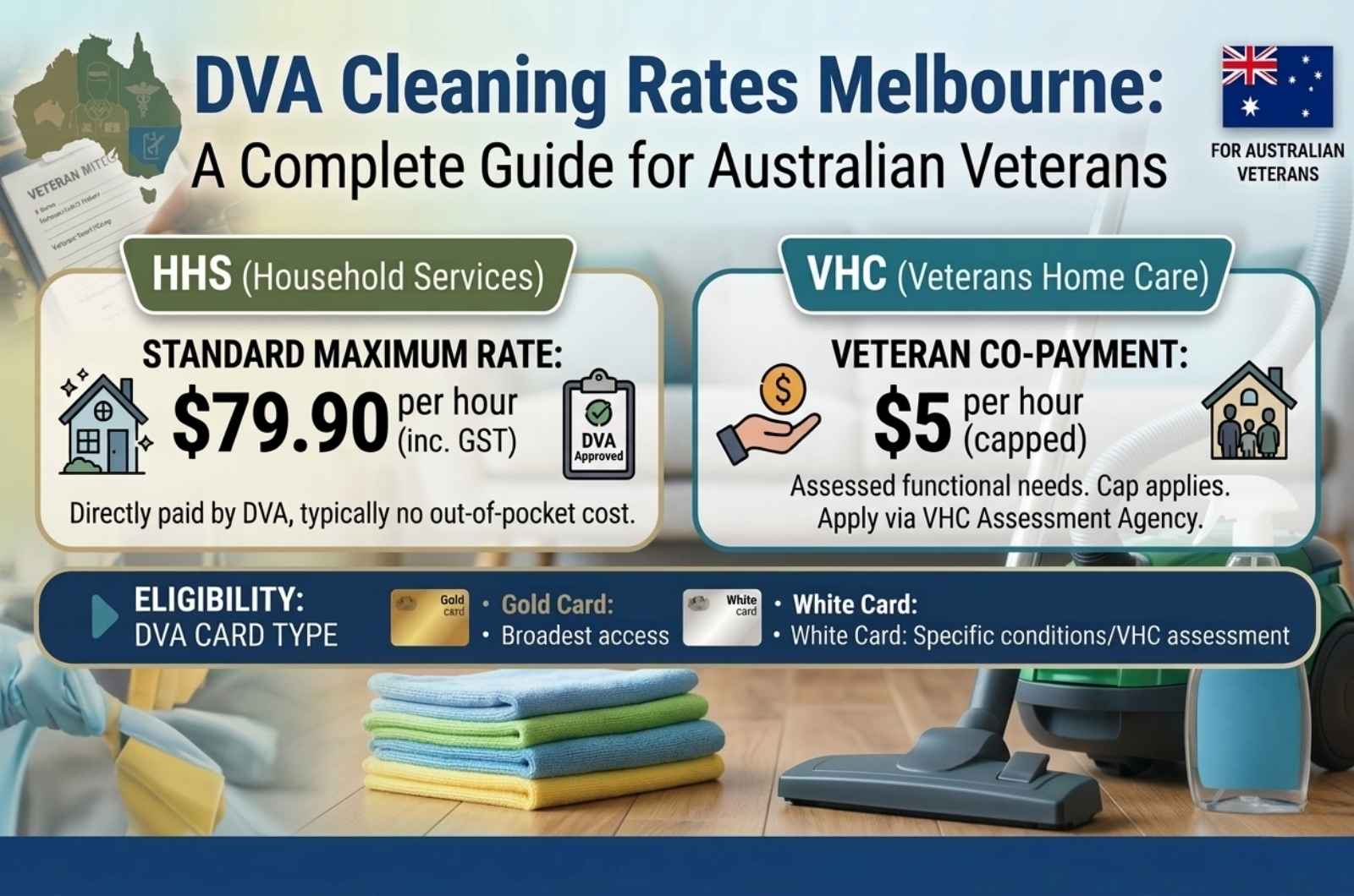 DVA Cleaning Rates Melbourne: A Complete Guide for Australian Veterans