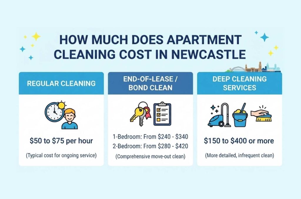 Apartment Cleaning Cost in Newcastle