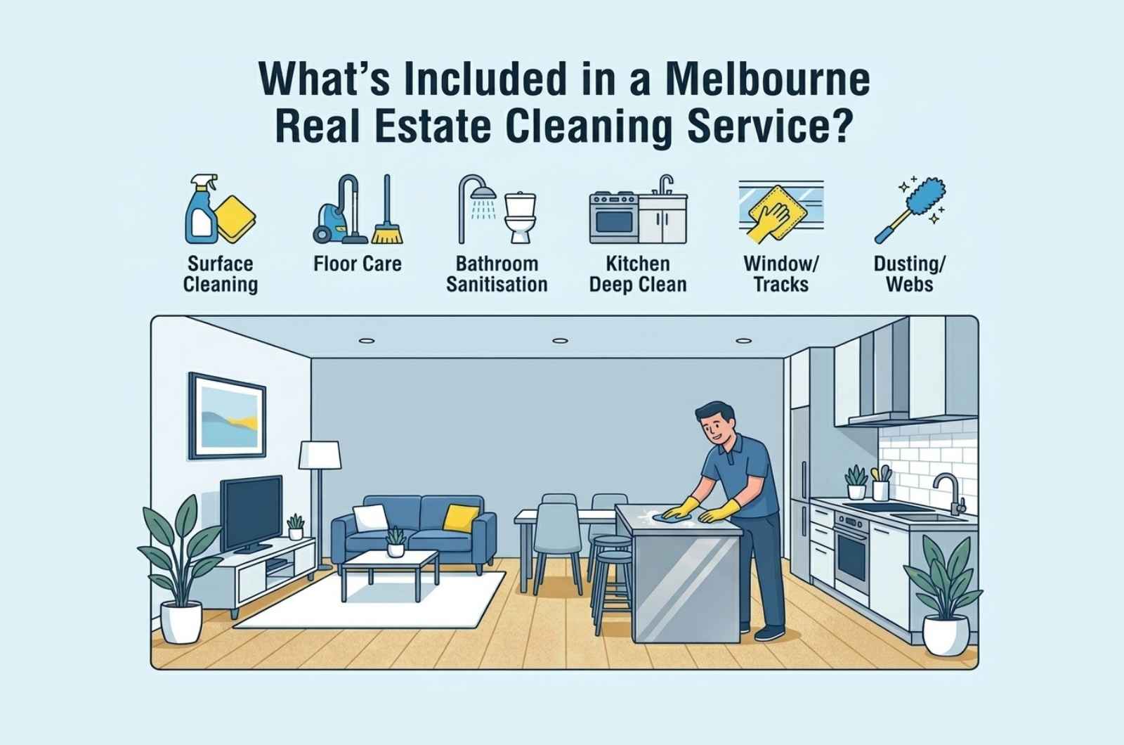 Preparing a property for sale, a rental inspection or a tenant changeover involves more than a quick tidy-up. Learn which areas deserve attention, which extra services may be needed, and what to clarify before arranging a clean.